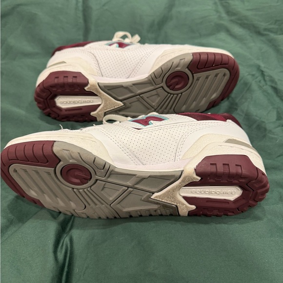 New balance 550 burgundy cyan